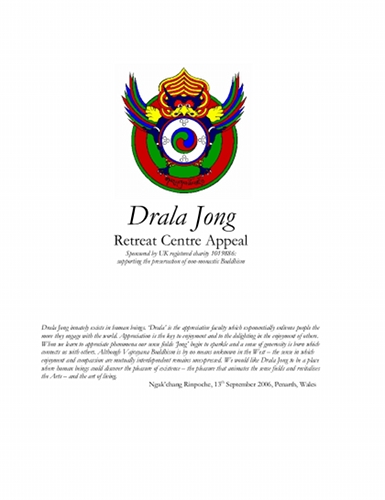 Drala Jong Appeal Brochure